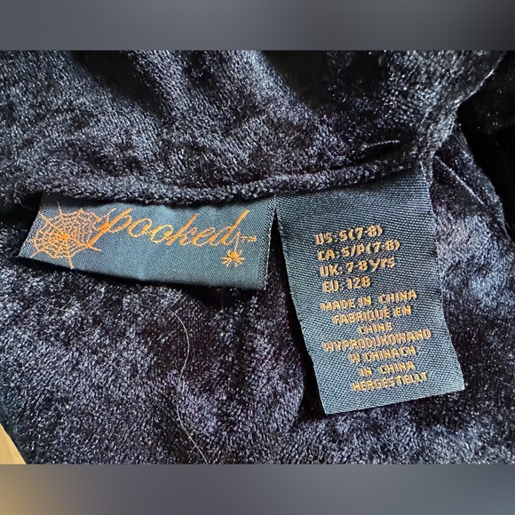 Witch Halloween costume 7-8 years lace dress and tulle hat - black red colour - Picture 11 of 13